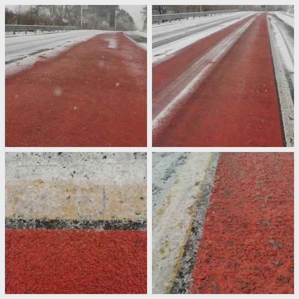 必搏体育MMA 自融雪抗凝冰彩色铺装：冬季道路安全的全方位解决方案(图2)